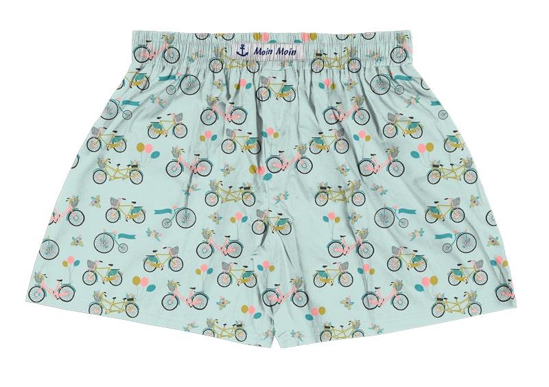 Boxershorts Fahrräder mint